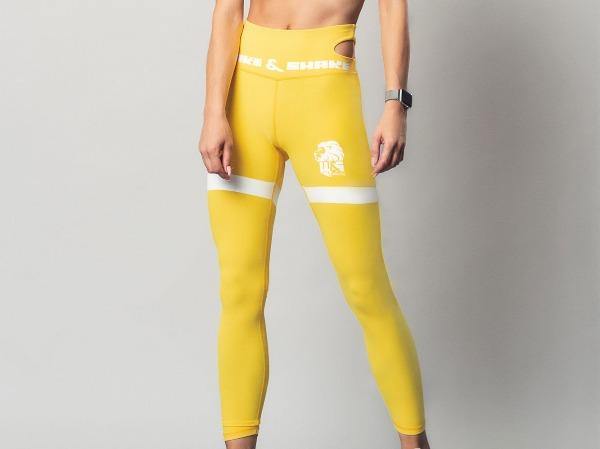 Neon Yellow Leggings Wake Shake Athletics